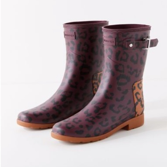 leopard hunter boots
